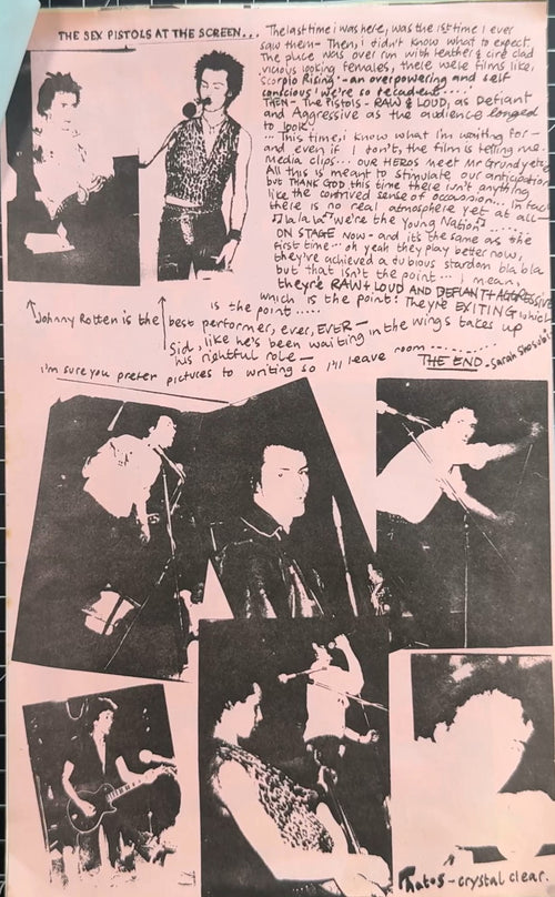 Ultra Rare Original Copy "More-On-Four" Punk Zine from 1977 UK