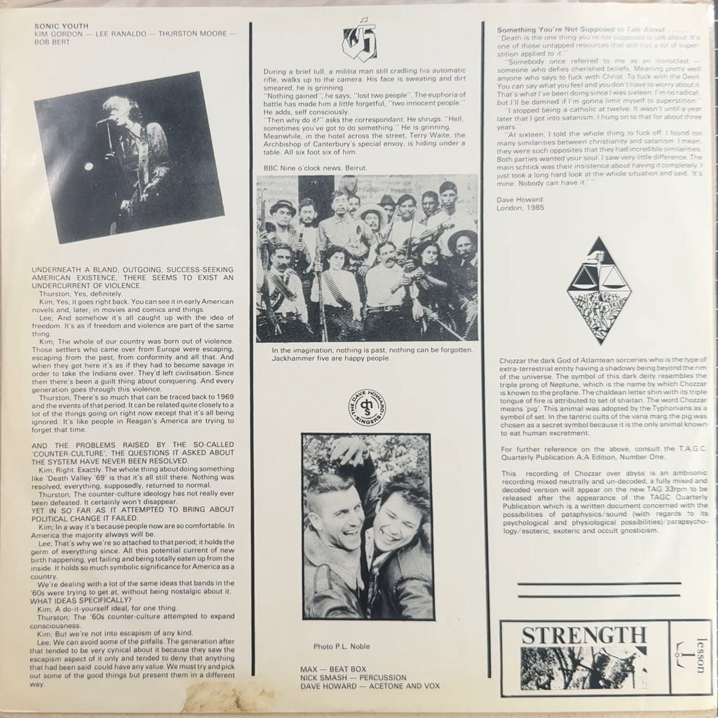 Rare 1986 UK Compilation "You Bet We've Got Something Against You" VG+ w Sonic Youth