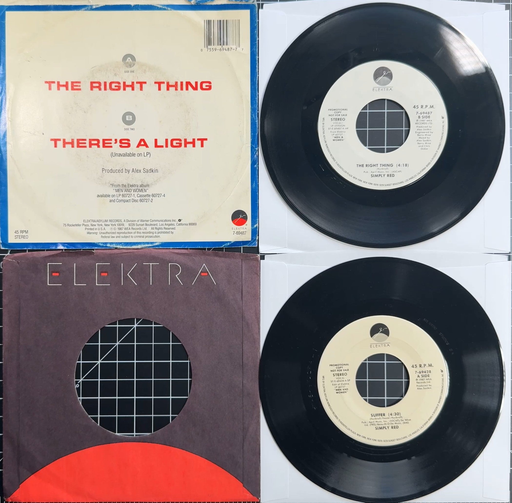 Simply Red 3 pack - Picture Book LP + 2 Promo Discs VG+