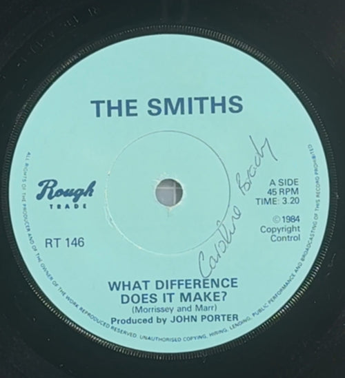The Smiths - What Diff? b/w Old House - Irish RT 1984 7" VG+