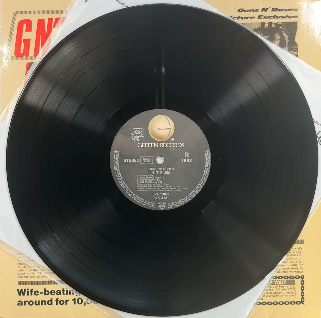 GN'R Lies -1988 Orig 1st Press Uncensored Euro VG+/VG+