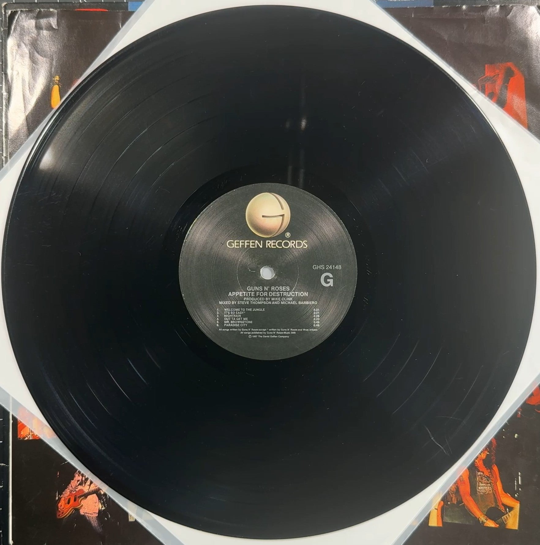 PROMO Guns N' Roses Appetite For Destruction 1st Press 1987 US