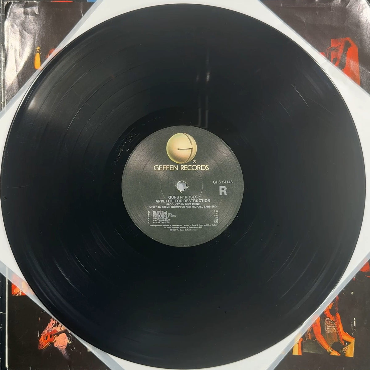 PROMO Guns N' Roses Appetite For Destruction First Press 1987 US
