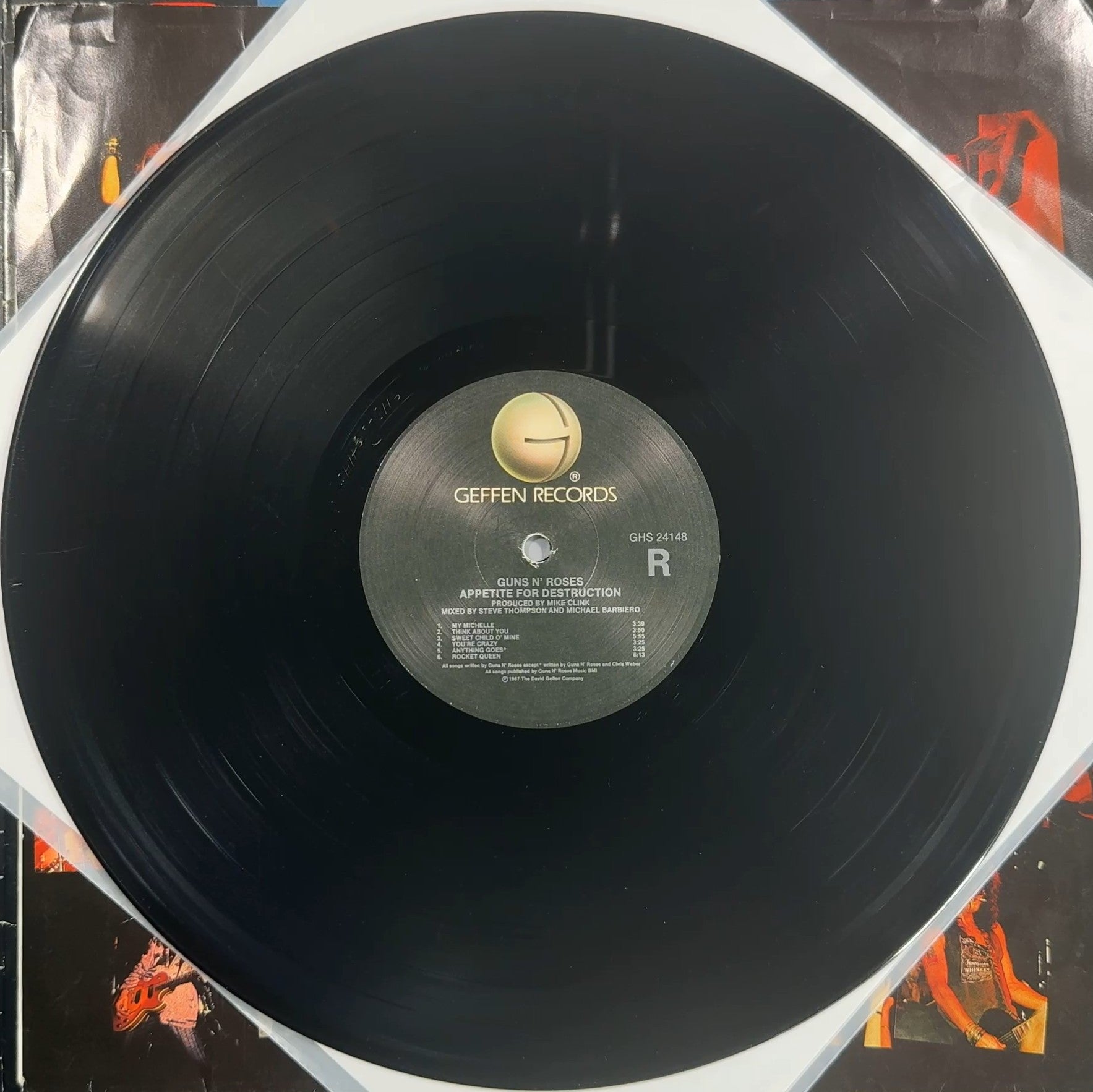 PROMO Guns N' Roses Appetite For Destruction 1st Press 1987 US