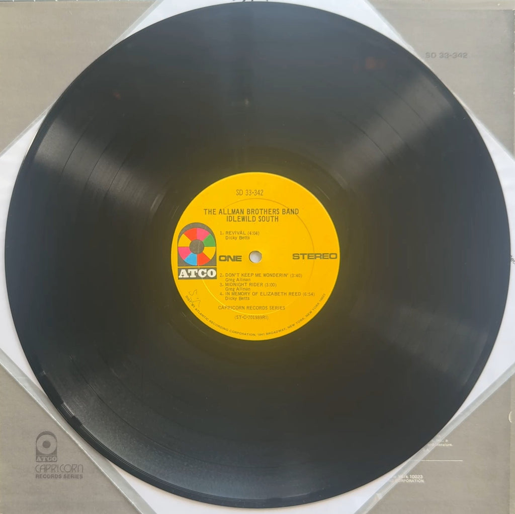 The Allman Bros Band - Idlewild South 1970s US VG+/VG