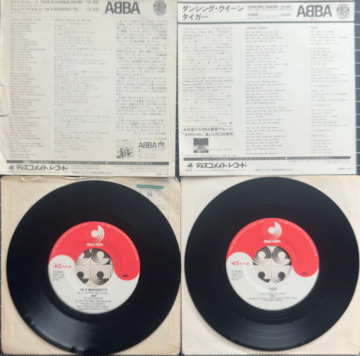 ABBA Fan Pack - 10 Vinyl Discs - Picture, Japan & Mexico!
