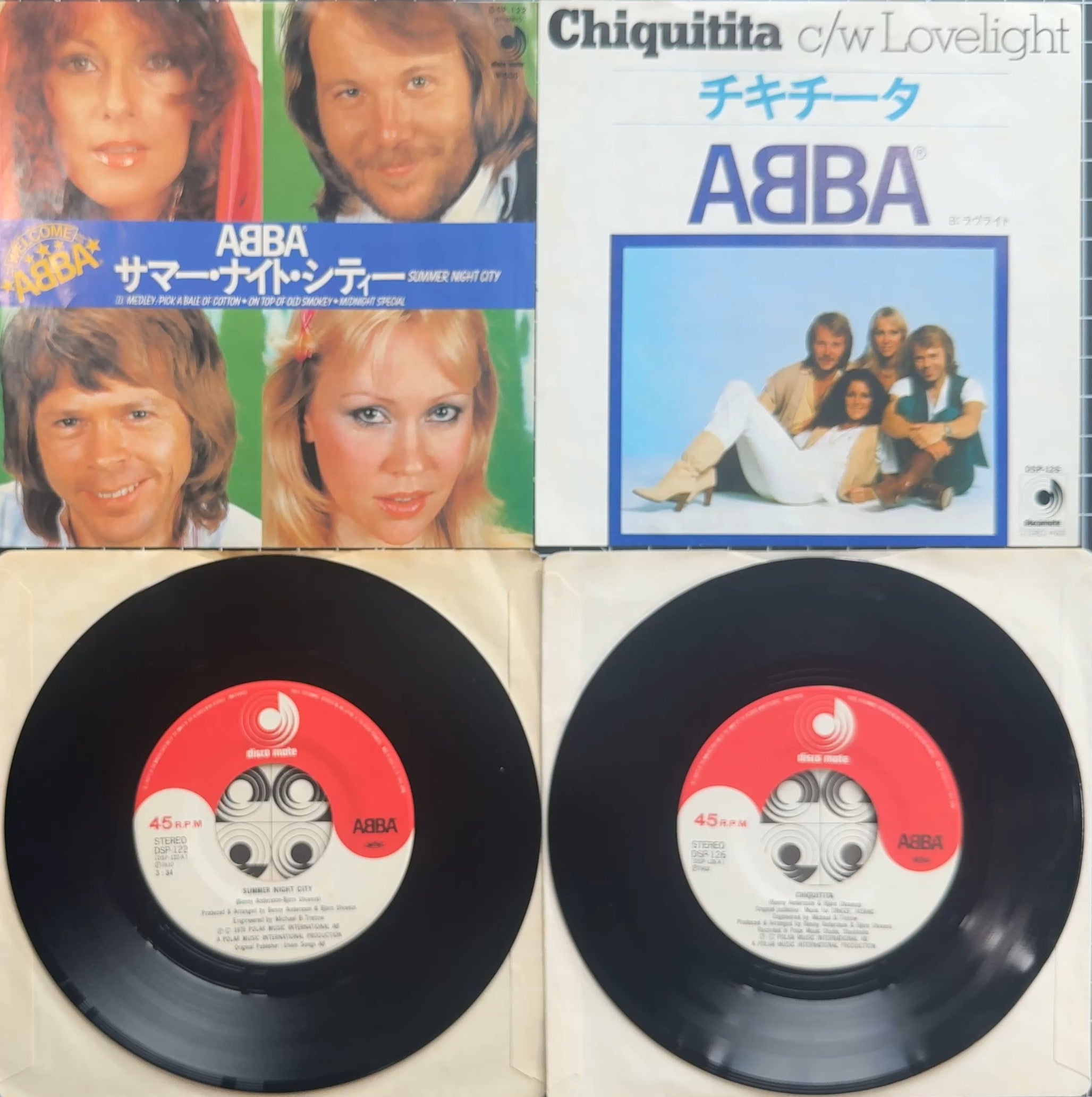 ABBA Fan Pack - 10 Vinyl Discs - Picture, Japan & Mexico!
