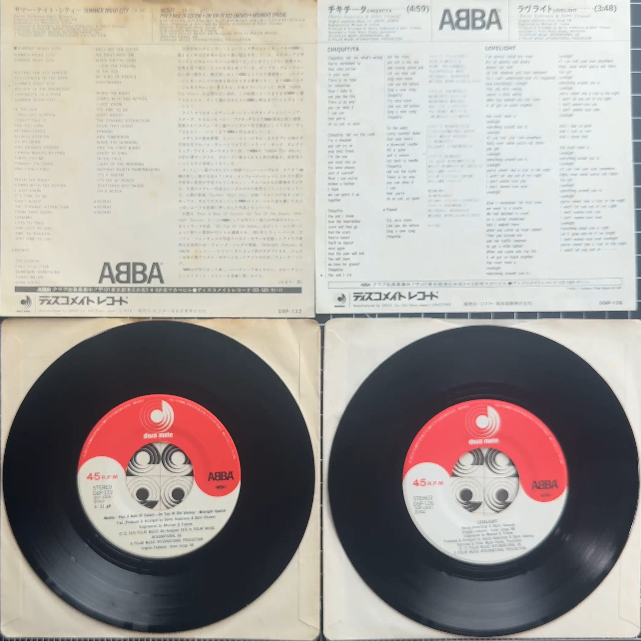 ABBA Fan Pack - 10 Vinyl Discs - Picture, Japan & Mexico!