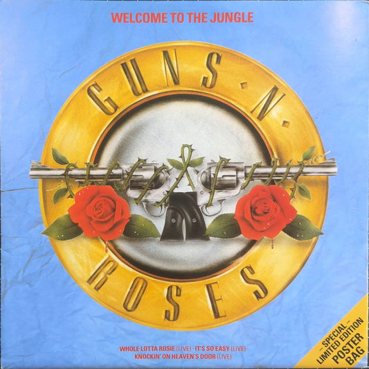 RARE Guns N' Roses - 1987 UK Poster-Cover Ltd/Special Edtn w 4 tracks NM/VG+