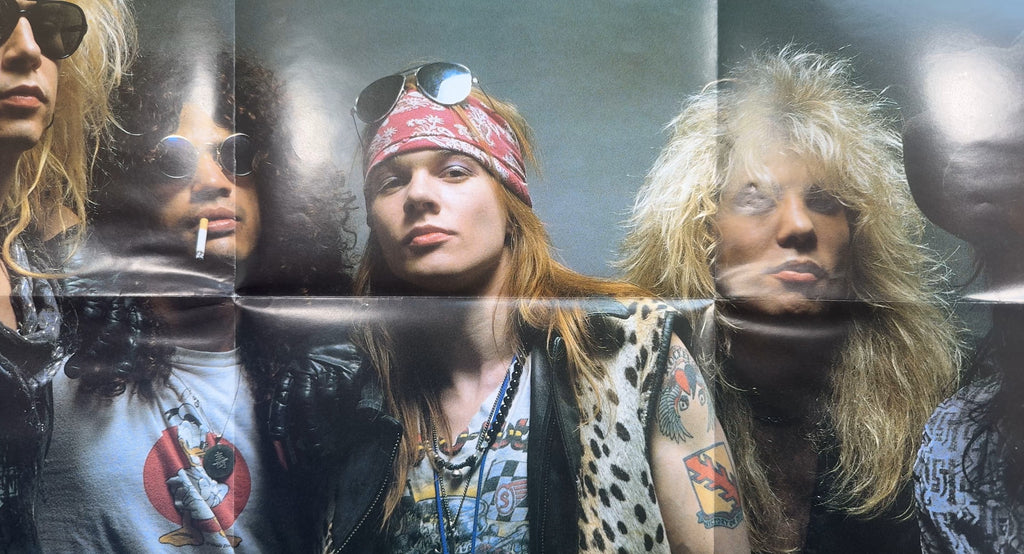 RARE Guns N' Roses - 1987 UK Poster-Cover Ltd/Special Edtn w 4 tracks NM/VG+