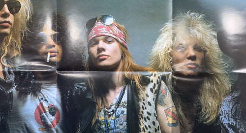 RARE Guns N' Roses - 1987 UK Poster-Cover Ltd/Special Edtn w 4 tracks NM/VG+