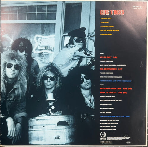 GNR It's So Easy 1987 Euro 12" Maxi-Single VG+/VG+