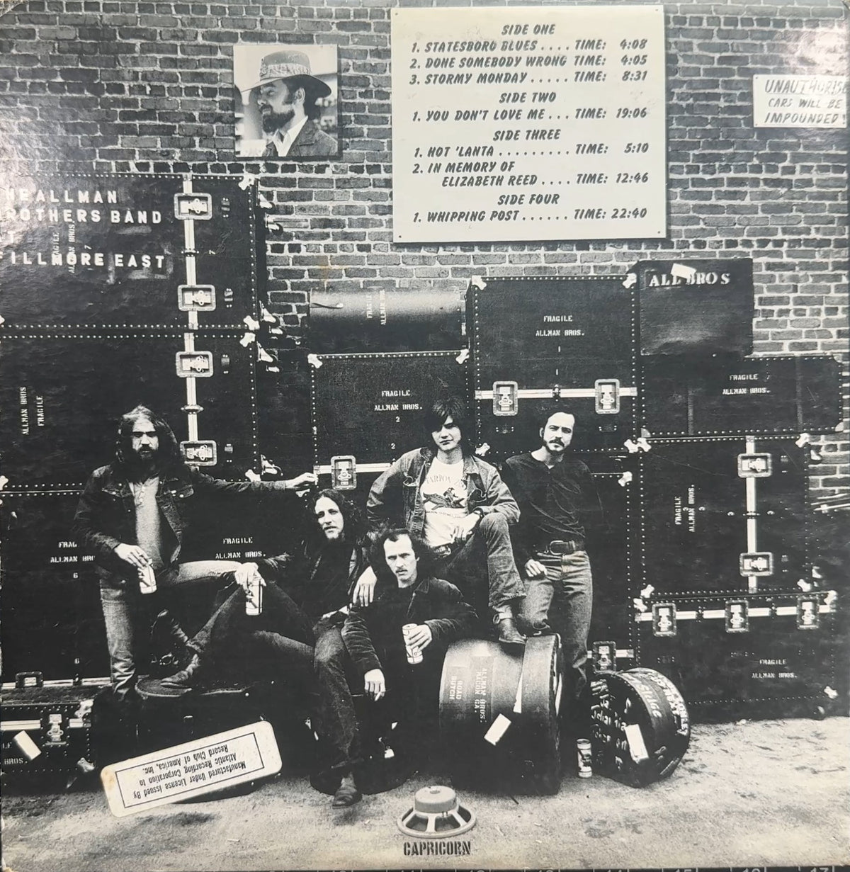 Allman Bros Band At Fillmore East 1971 US 1st Press Club Edtn VG/VG+