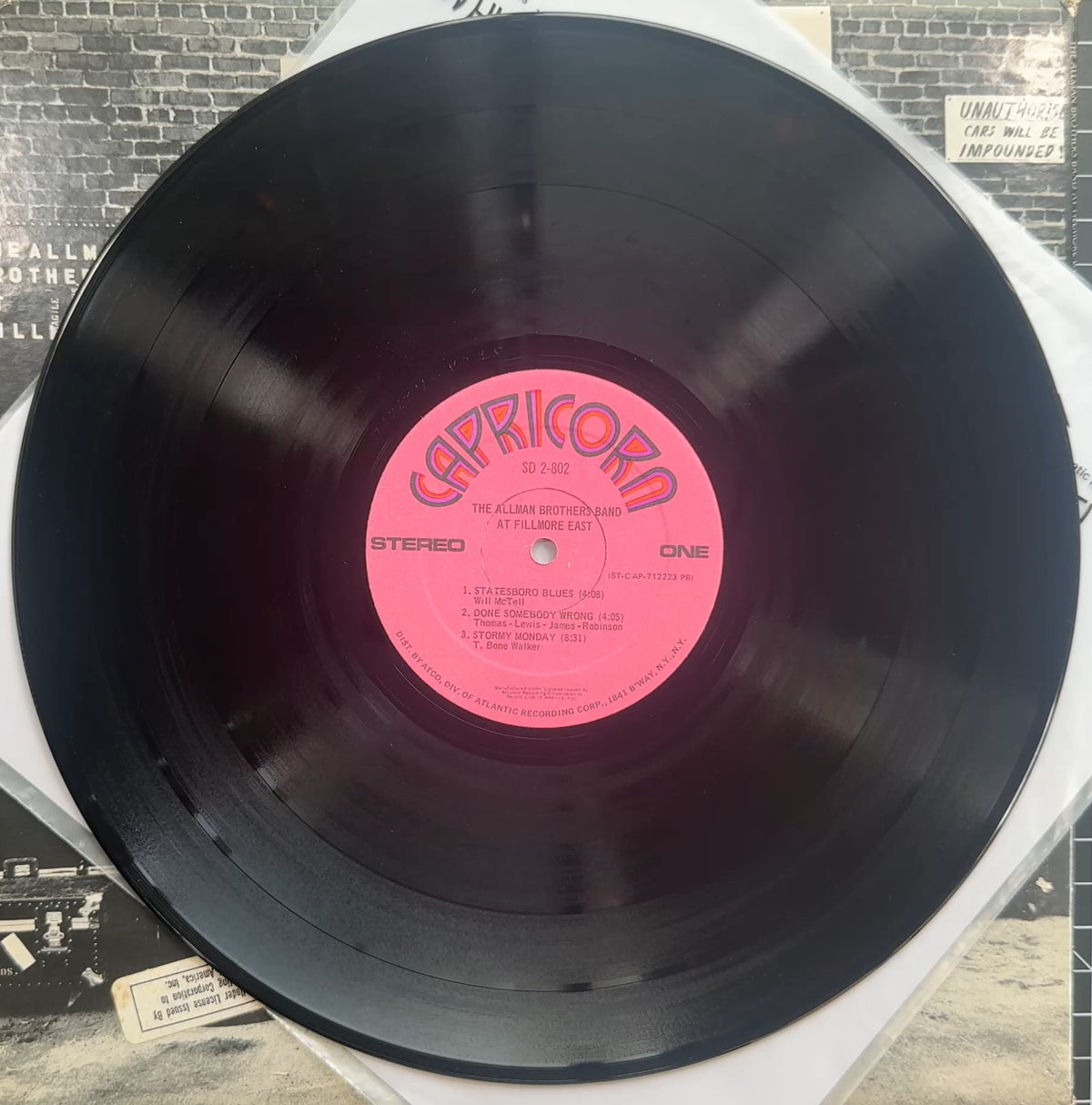 Allman Bros Band At Fillmore East 1971 US 1st Press Club Edtn VG/VG+