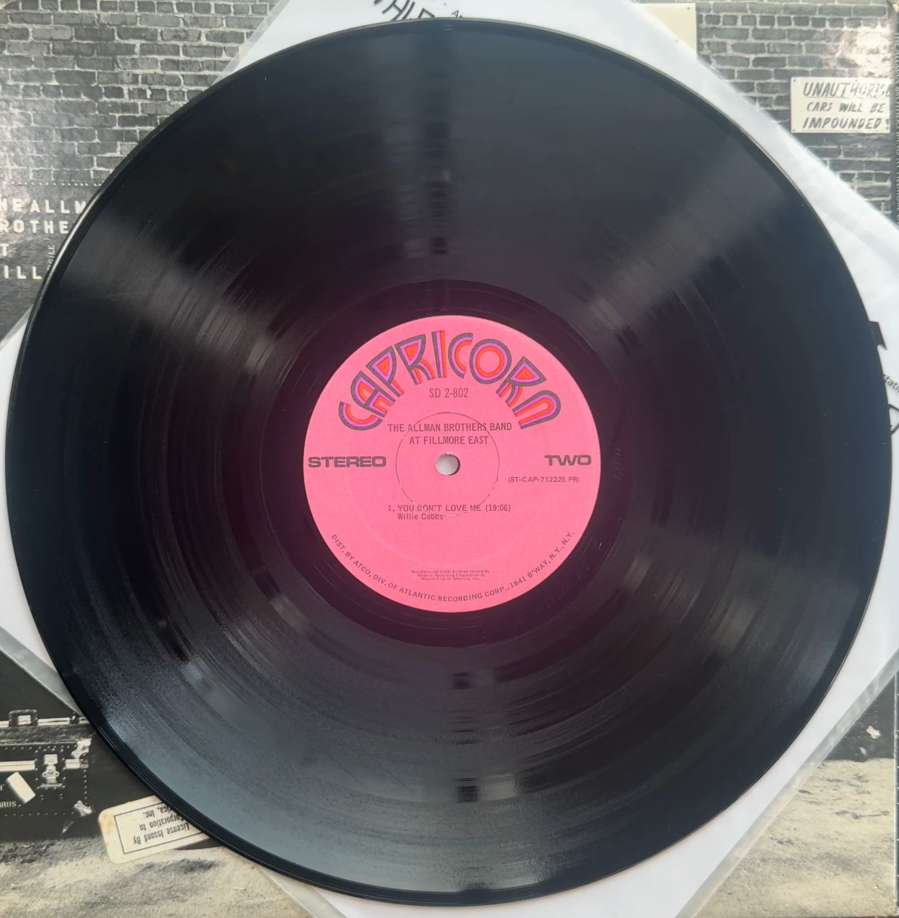 Allman Bros Band At Fillmore East 1971 US 1st Press Club Edtn VG/VG+