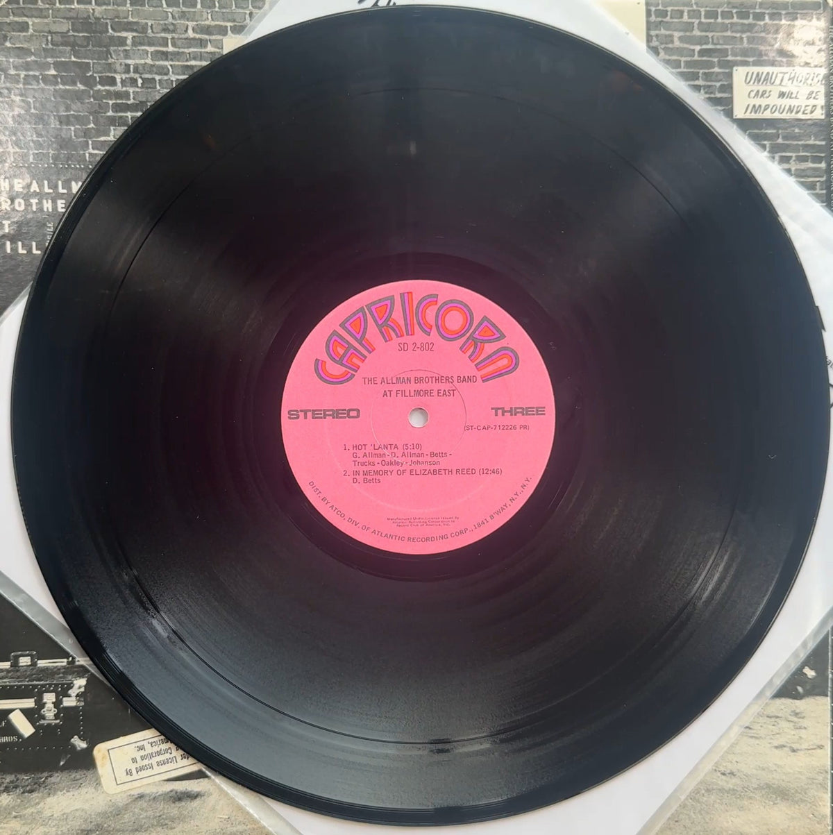 Allman Bros Band At Fillmore East 1971 US 1st Press Club Edtn VG/VG+