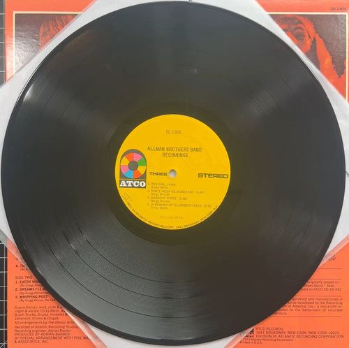 Allman Bros Beginnings 1973 US 1st Press VG+/VG+