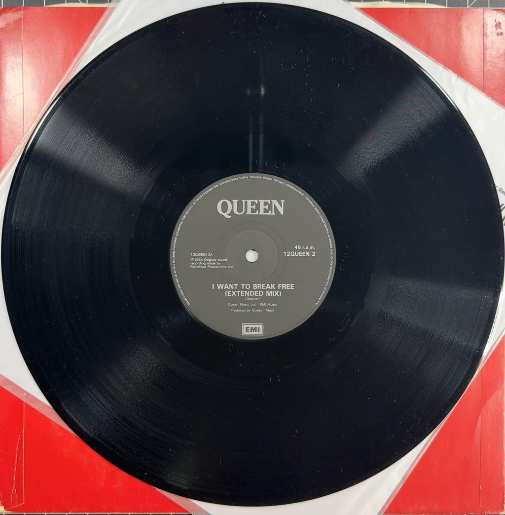 Queen - Break Free/Machines 1984 UK 1st Press 12" Pic Sleeve VG+/VG+