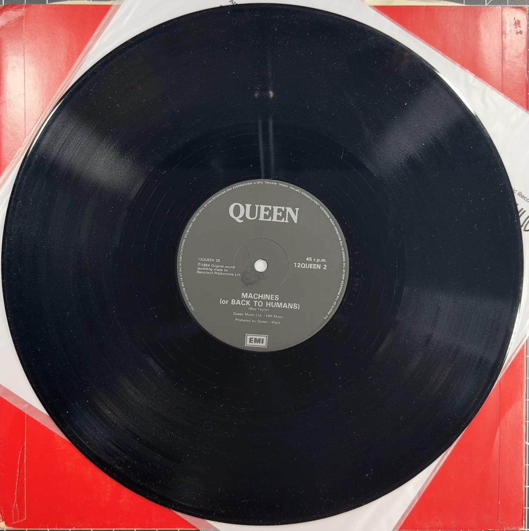 Queen - Break Free/Machines 1984 UK 1st Press 12" Pic Sleeve VG+/VG+