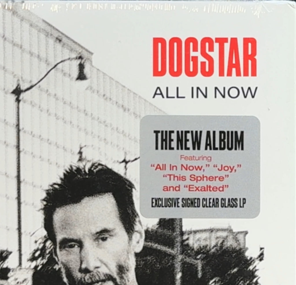 AUTOGRAPHED Dogstar - All In Now "Signed Clear Glass LP" (w K. Reeves) SEALED/NM
