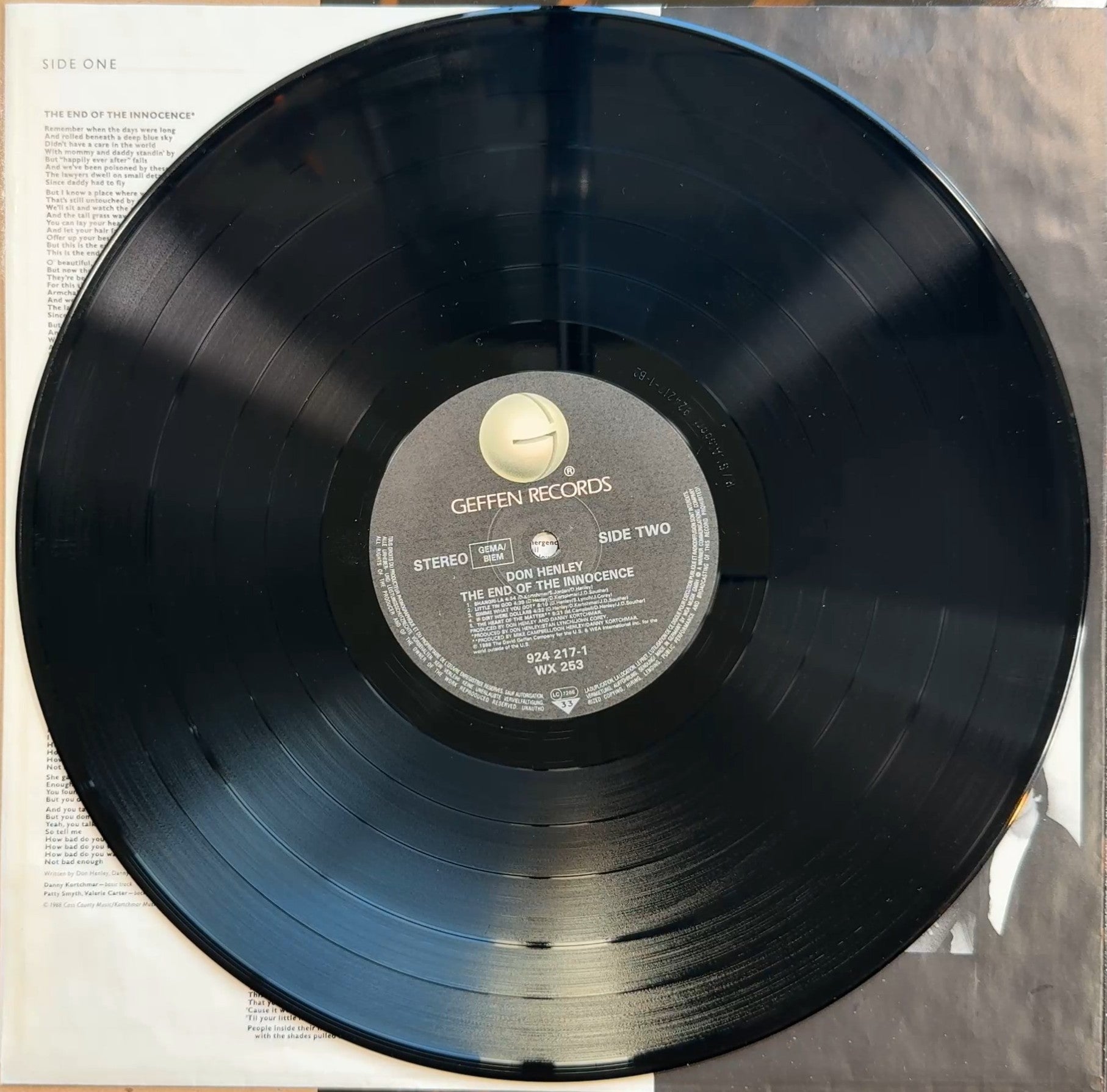 Don Henley - The End Of The Innocence 1989 Alsdorf 1st Press VG/VG+