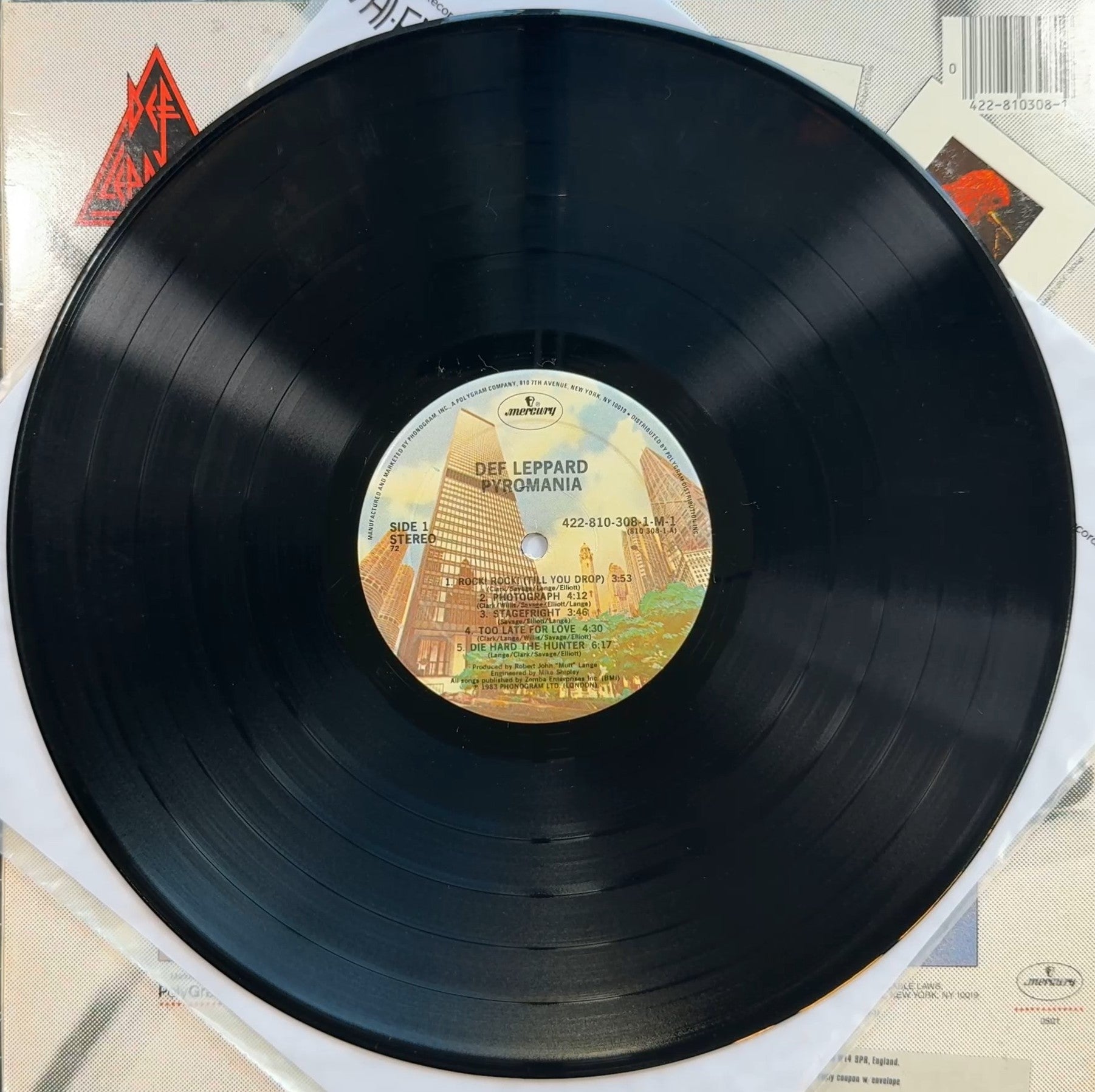 Def Leppard Pyromania 1983 US 1st Press "72" VG+/VG