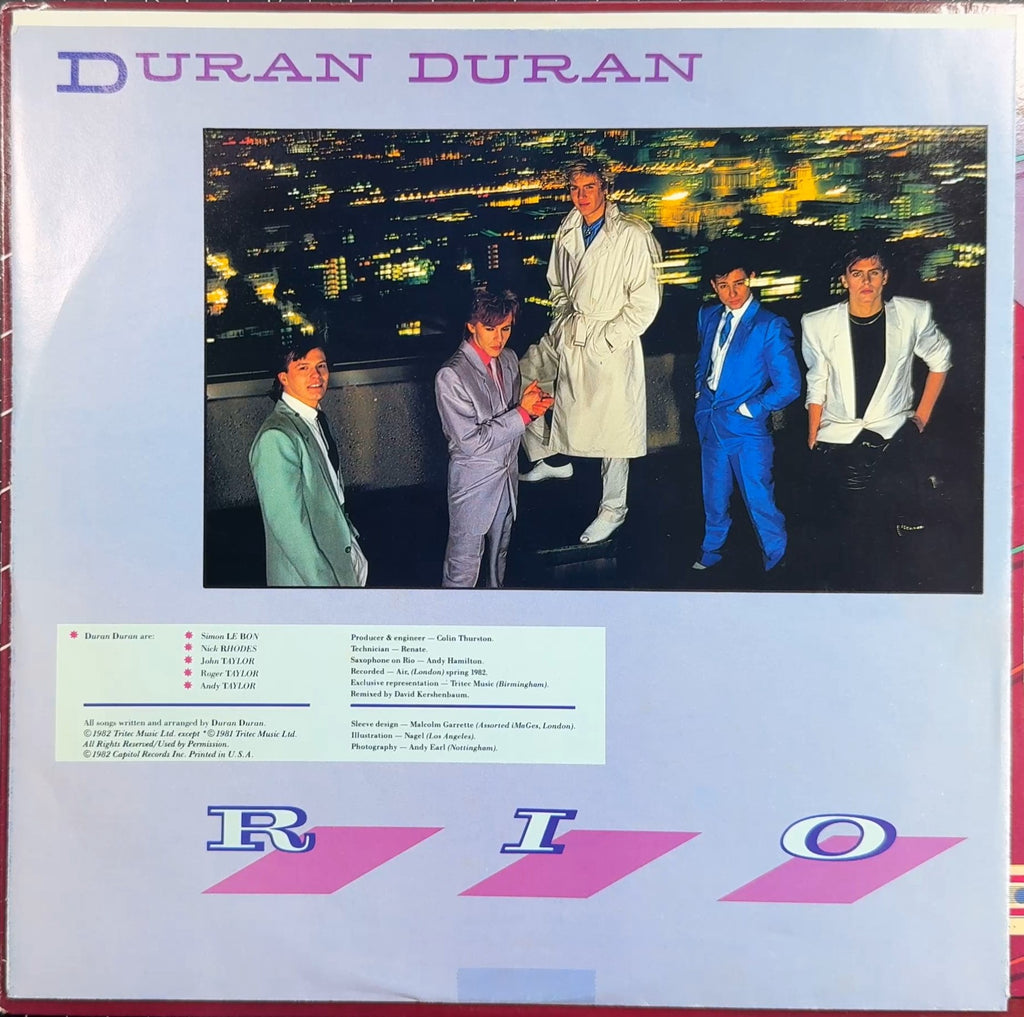 Duran Duran Rio US early 80s 3rd Edtn w/ US remixes VG+/VG+