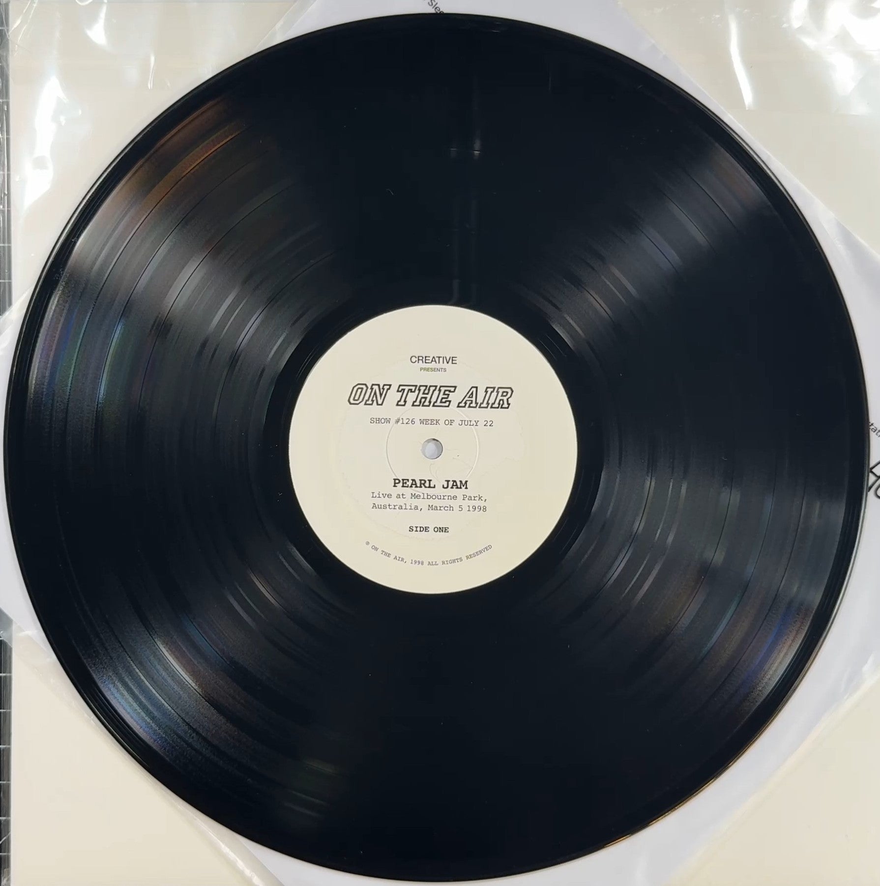 Super Rare Pearl Jam Live in Australia 1998 2xLP
