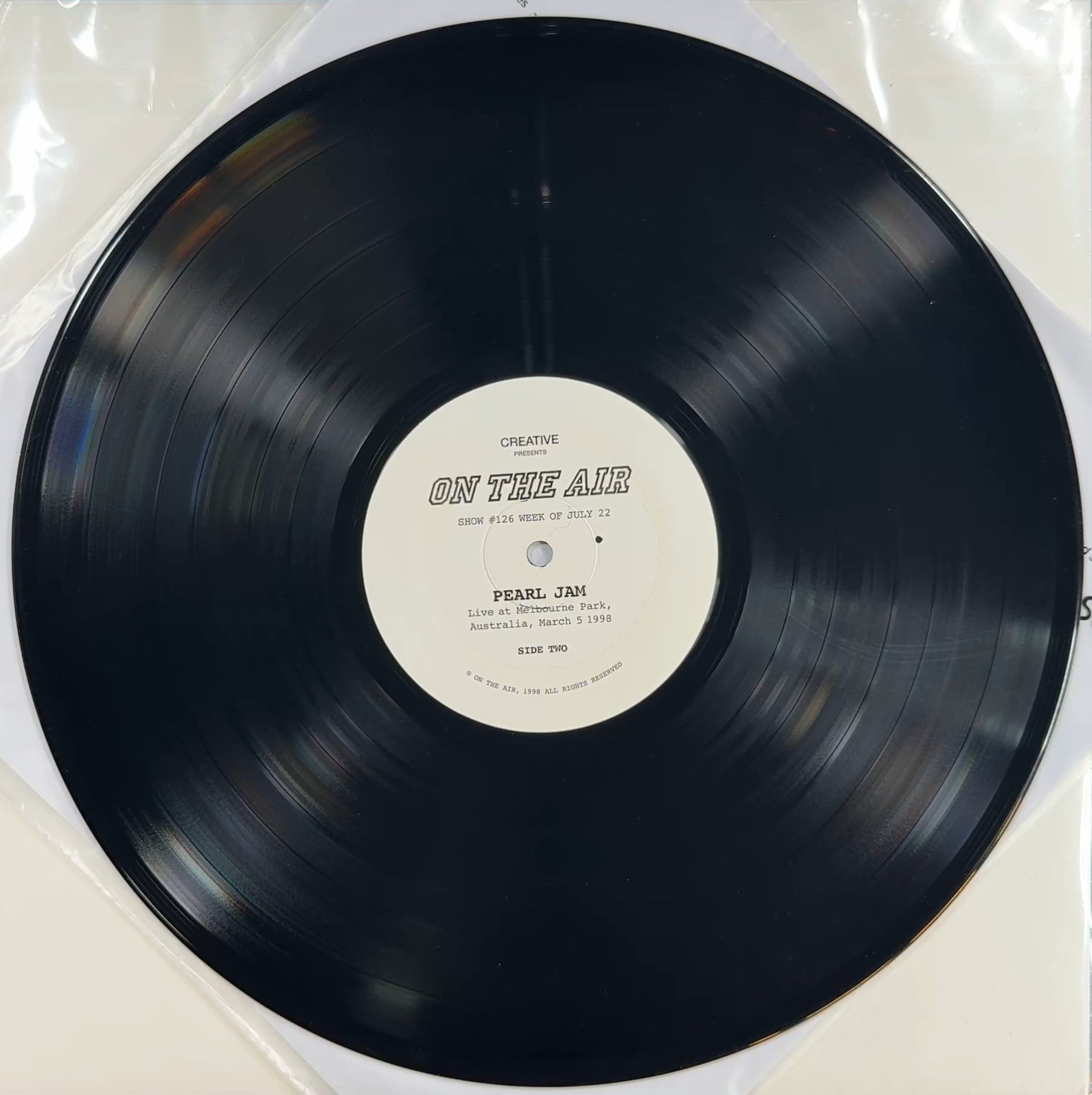 Super Rare Pearl Jam Live in Australia 1998 2xLP