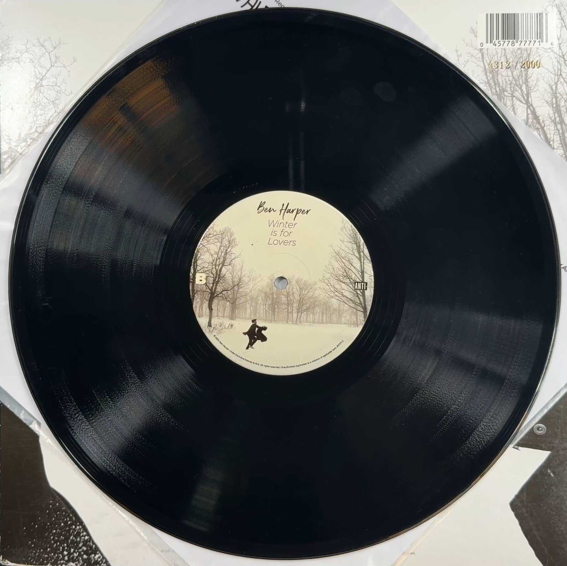 AUTOGRAPH Ben Harper Winter Is For Lovers 2020 #312/2000 1st Press VG/VG+