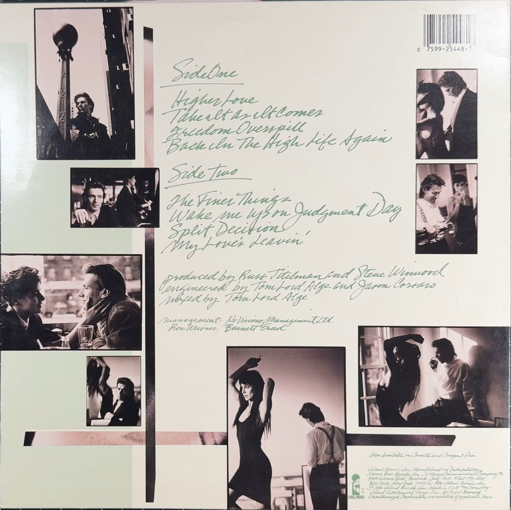 Steve Winwood Back In The High Life 1986 US 1st Press VG/VG+