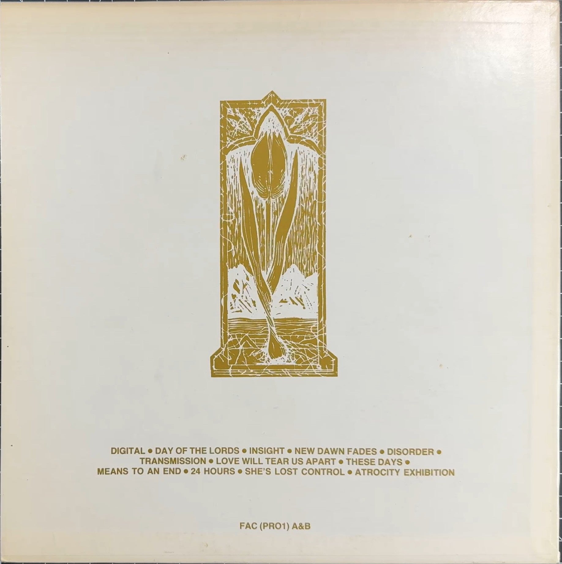 Ultra Rare Joy Division - Amsterdam 1981 VG+/VG+ Top Copy!