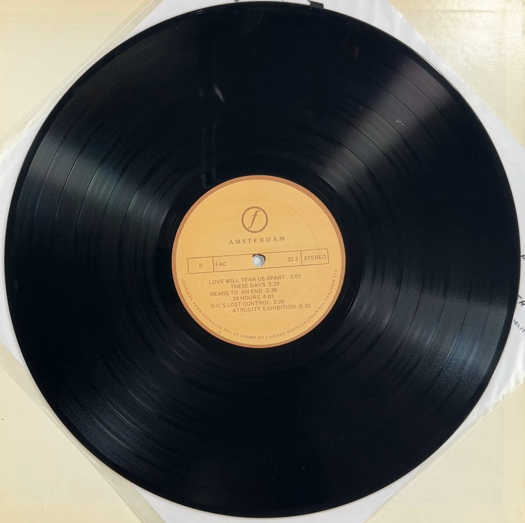 Ultra Rare Joy Division - Amsterdam 1981 VG+/VG+ Top Copy!