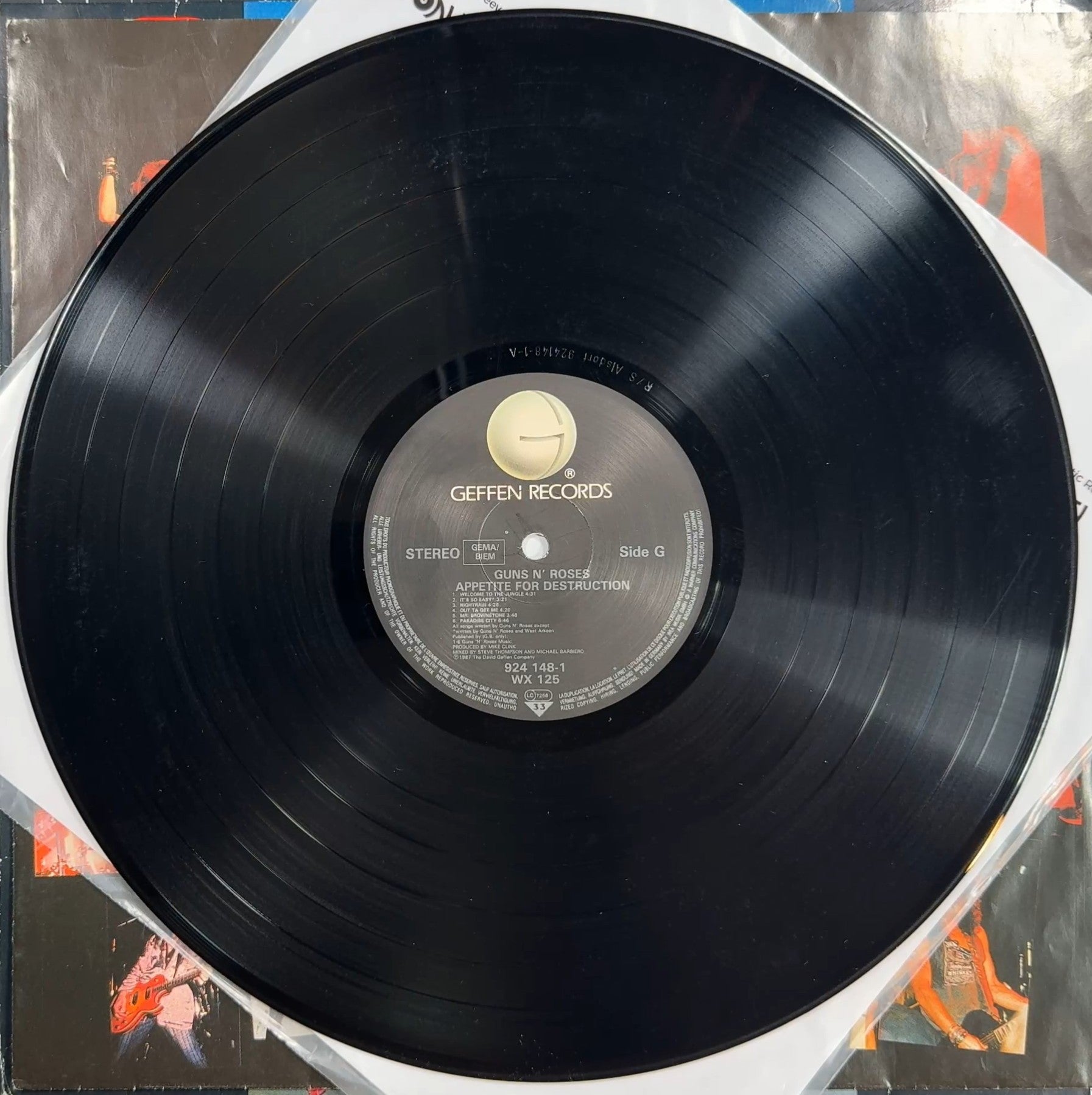 GNR Appetite For Destruction 1987 Euro 1st Press Uncensored VG/VG+