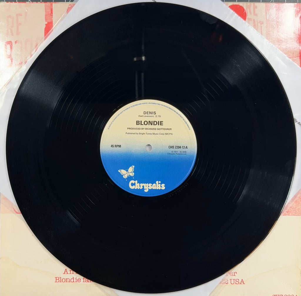 Blondie - Denis 12" UK 1978 1st Press Red Sleeve VG+/VG