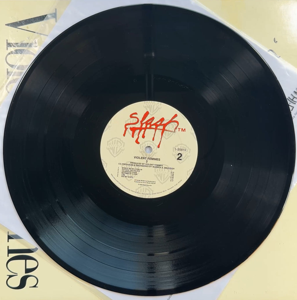 AUTOGRAPH Violent Femmes - 3 1988 US 1st Press PROMO VG+/VG+