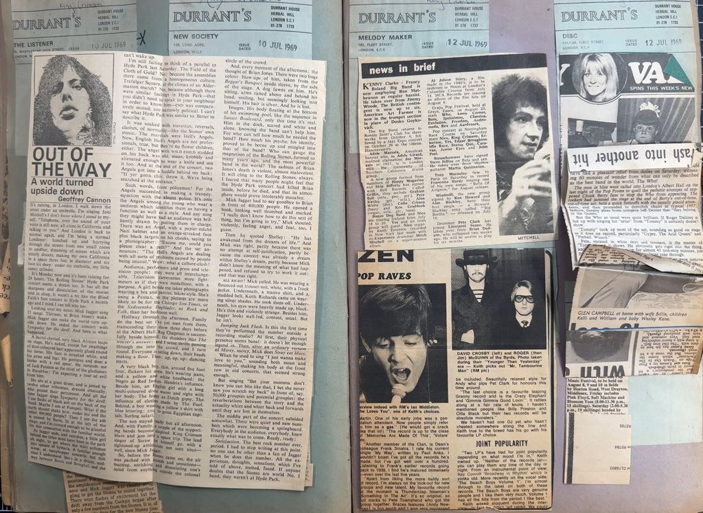 King Crimson Collector Pack! 1969 UK A2/B3 1st Press VG/VG + Scrapbook/Photo