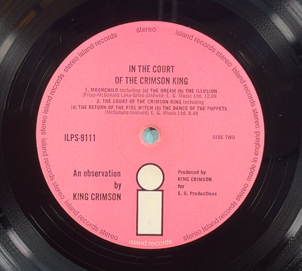 King Crimson Collector Pack! 1969 UK A2/B3 1st Press VG/VG + Scrapbook/Photo