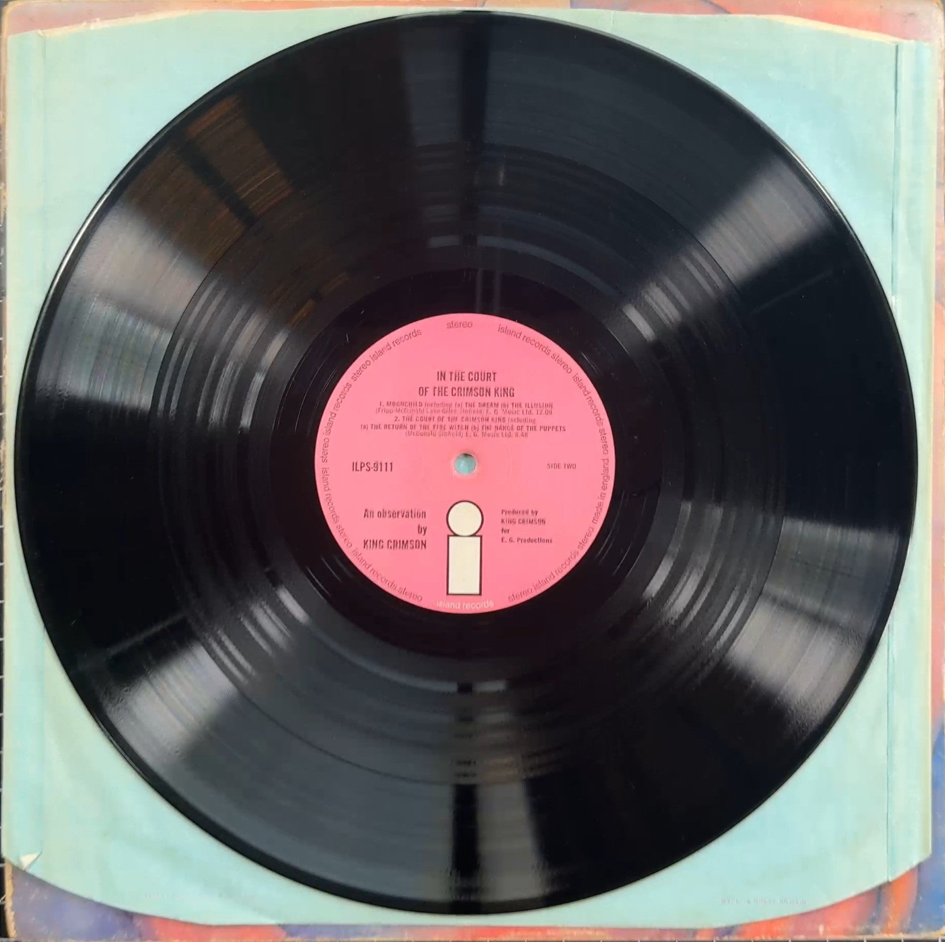 King Crimson Collector Pack! 1969 UK A2/B3 1st Press VG/VG + Scrapbook/Photo