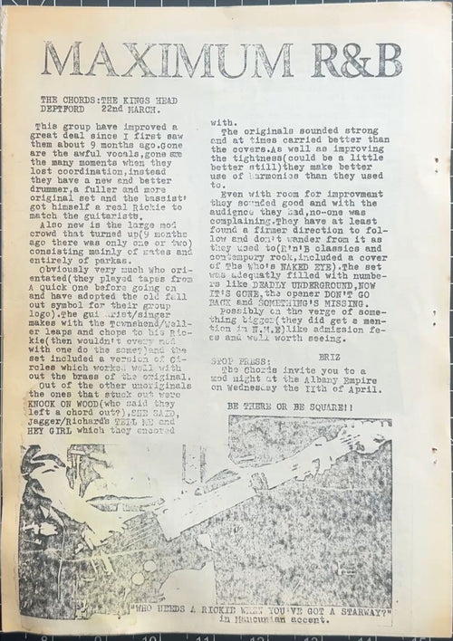 UK Punk Zine - Safe As Milk #1 - c. 1979 VG+