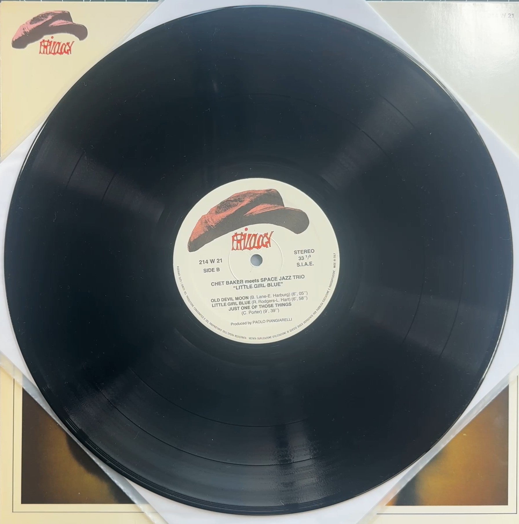 Chet Baker meets Space Jazz Trio - Little Girl Blue 1988 Italy Original VG+/VG+