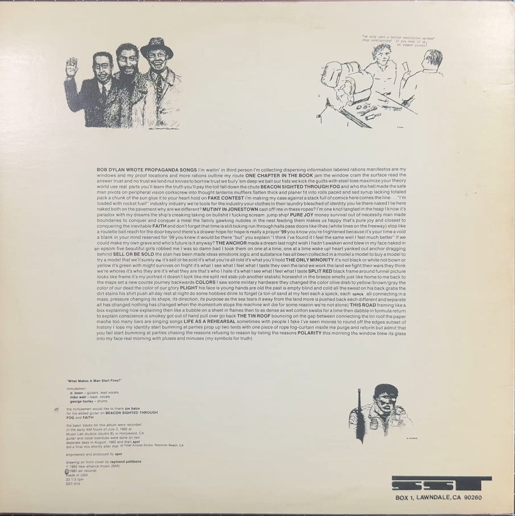 Minutemen What Makes a Man Start Fires? 1983 US 1st Press VG/VG+