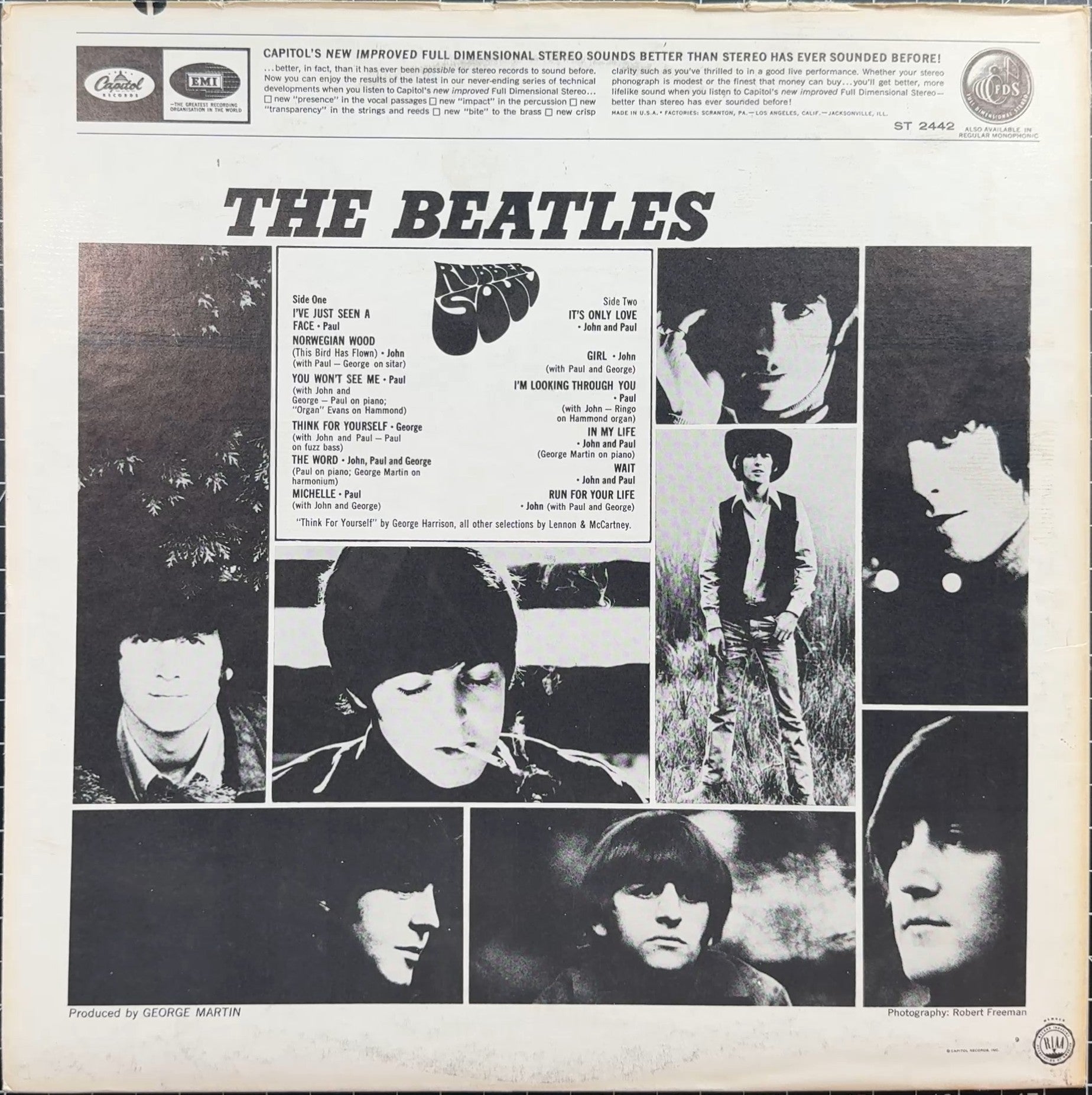 The Beatles Rubber Soul 1971 US VG+/VG+