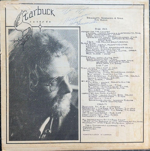 RARE & AUTOGRAPHED Private Press - Tim Rock - 1976 Canada VG/VG
