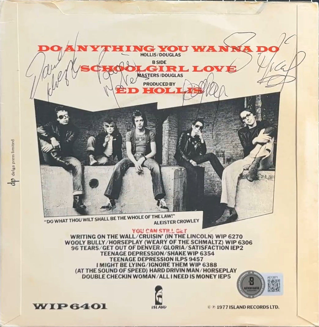 AUTOGRAPH Rods - Do Anything You Wanna Do 1977 UK Punk VG/VG+
