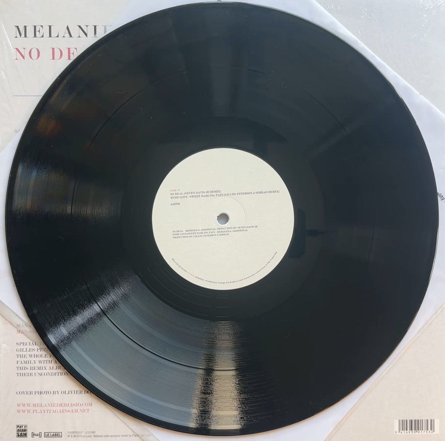 Melanie De Biasio - No Deal Remixed 2015 Belgium 1st 180g VG+/VG+