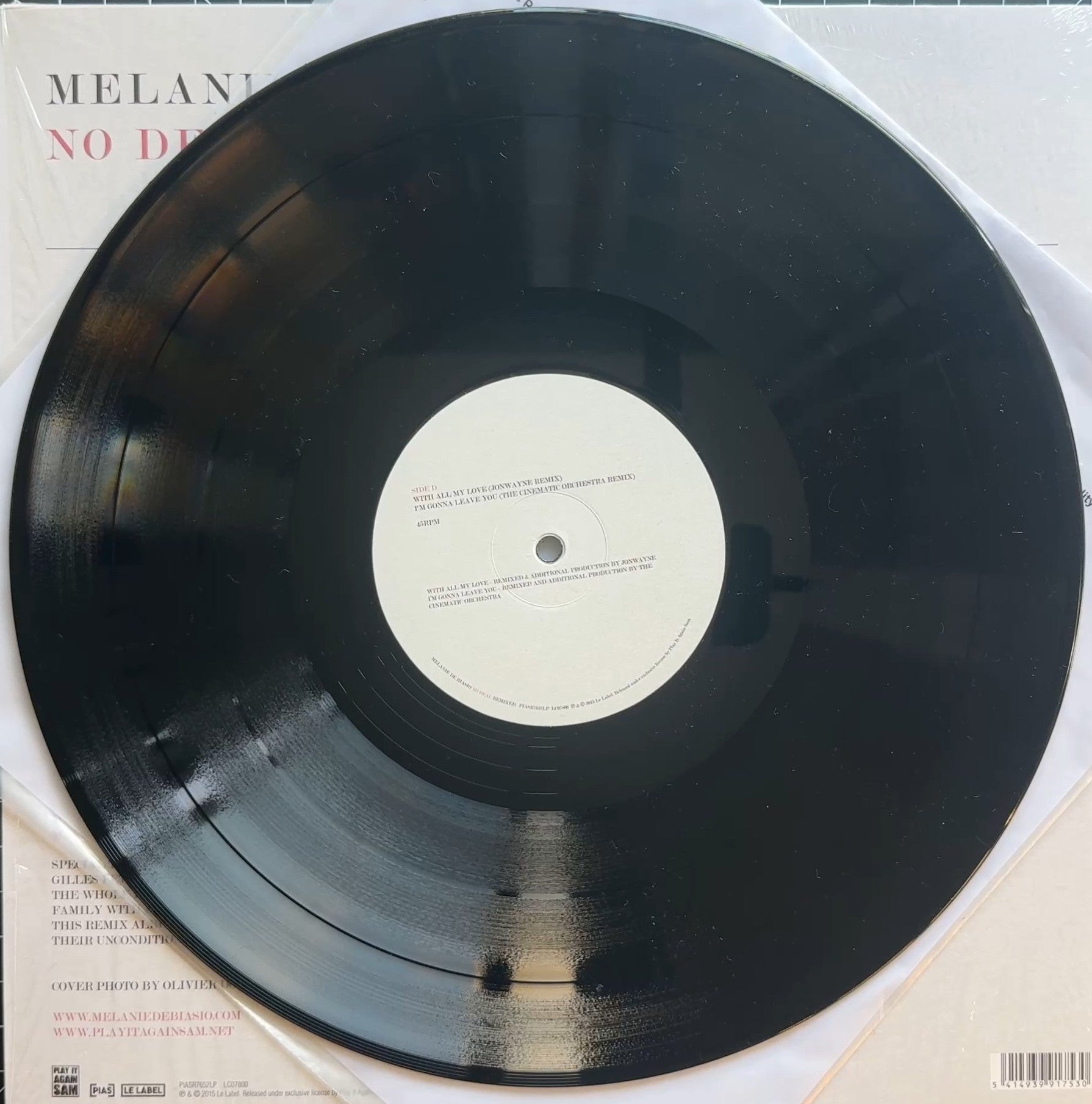 Melanie De Biasio - No Deal Remixed 2015 Belgium 1st 180g VG+/VG+