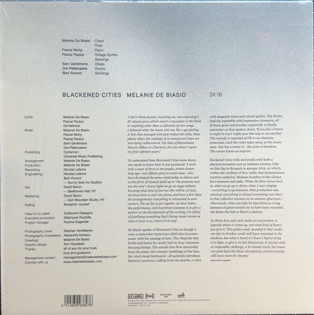 Melanie De Biasio - Blackened Cities EP 2016 Euro 1st 180g VG+/VG+