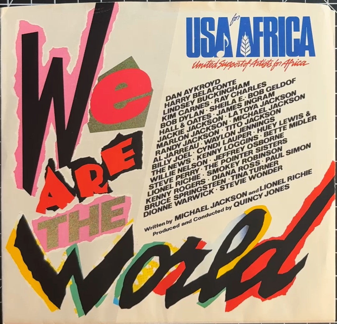 USA For Africa - We Are The World PROMO 7" 1985 VG+