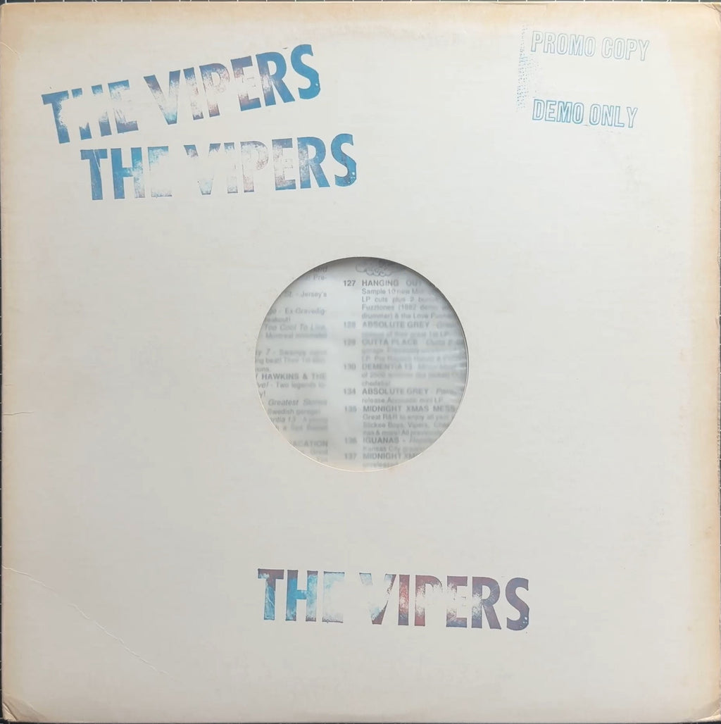 The Vipers - How About Somemore? 1988 US PROMO VG+/VG+